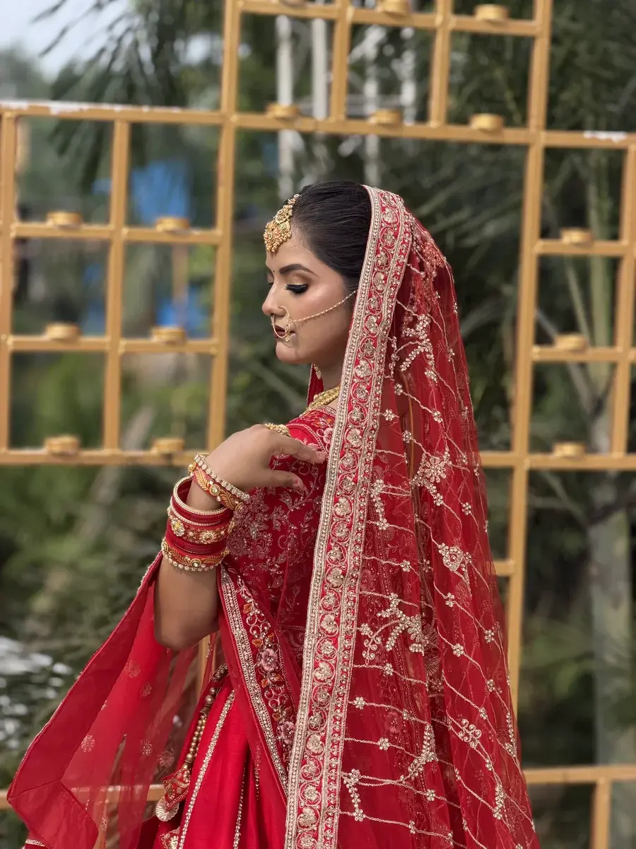 Bridal makeup by Priyanshi for Haridwar bookings
